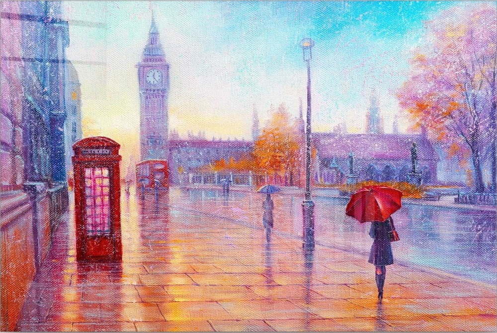 Skleněný obraz 70x50 cm London – Wallity Wallity