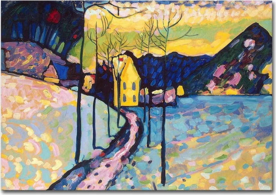 Obraz - reprodukce 100x70 cm Wassily Kandinsky – Wallity Wallity