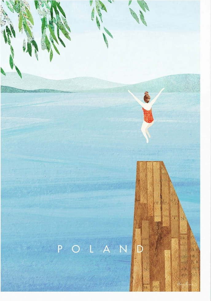 Plakát 50x70 cm Poland – Travelposter Travelposter