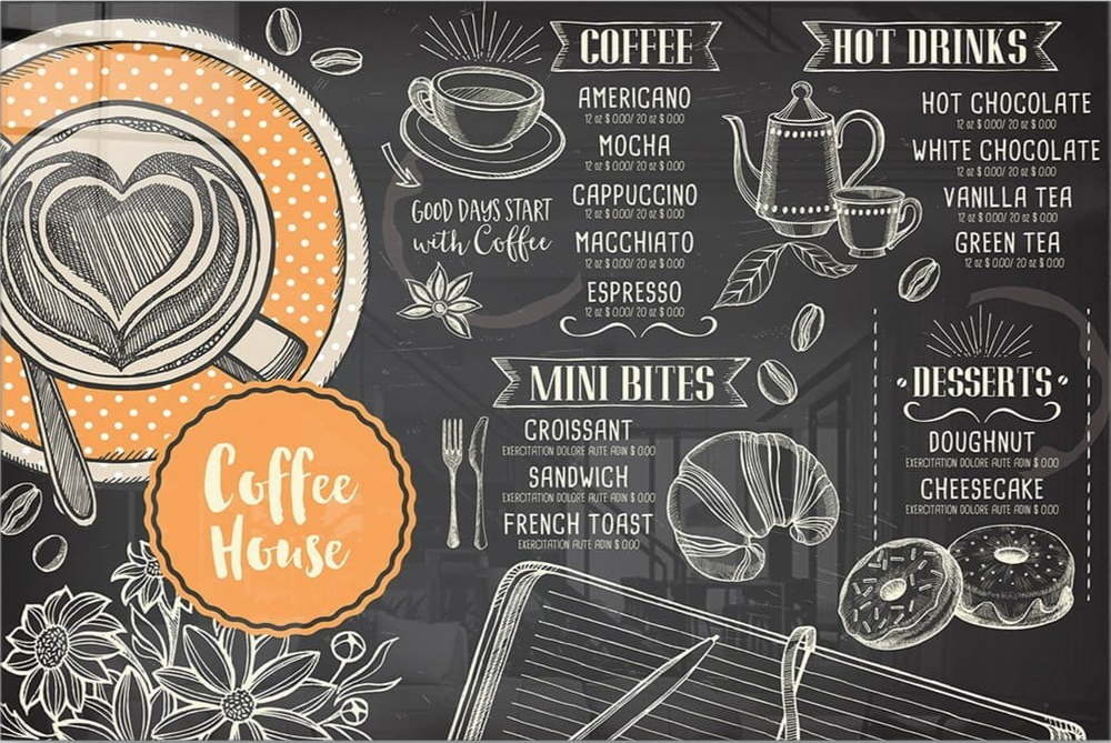 Skleněný obraz 70x50 cm Coffee House – Wallity Wallity