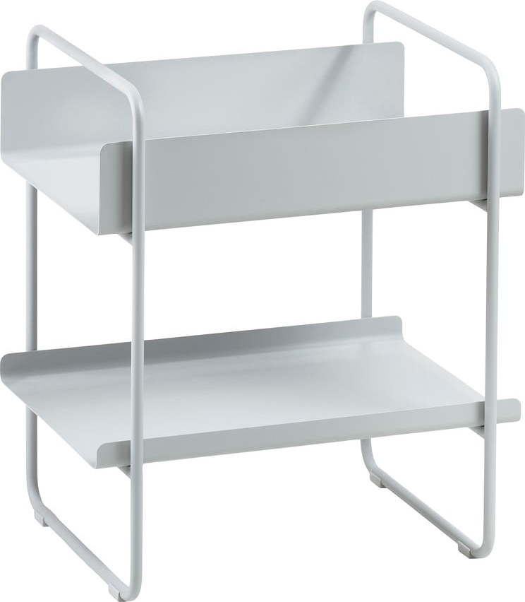 Světle šedý kovový konzolový stolek 36x48 cm A-Console – Zone Zone