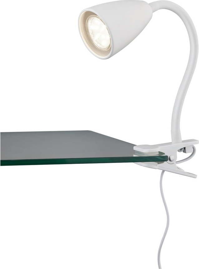 Bílá stolní lampa s klipem (výška 20 cm) Wanda – Trio TRIO