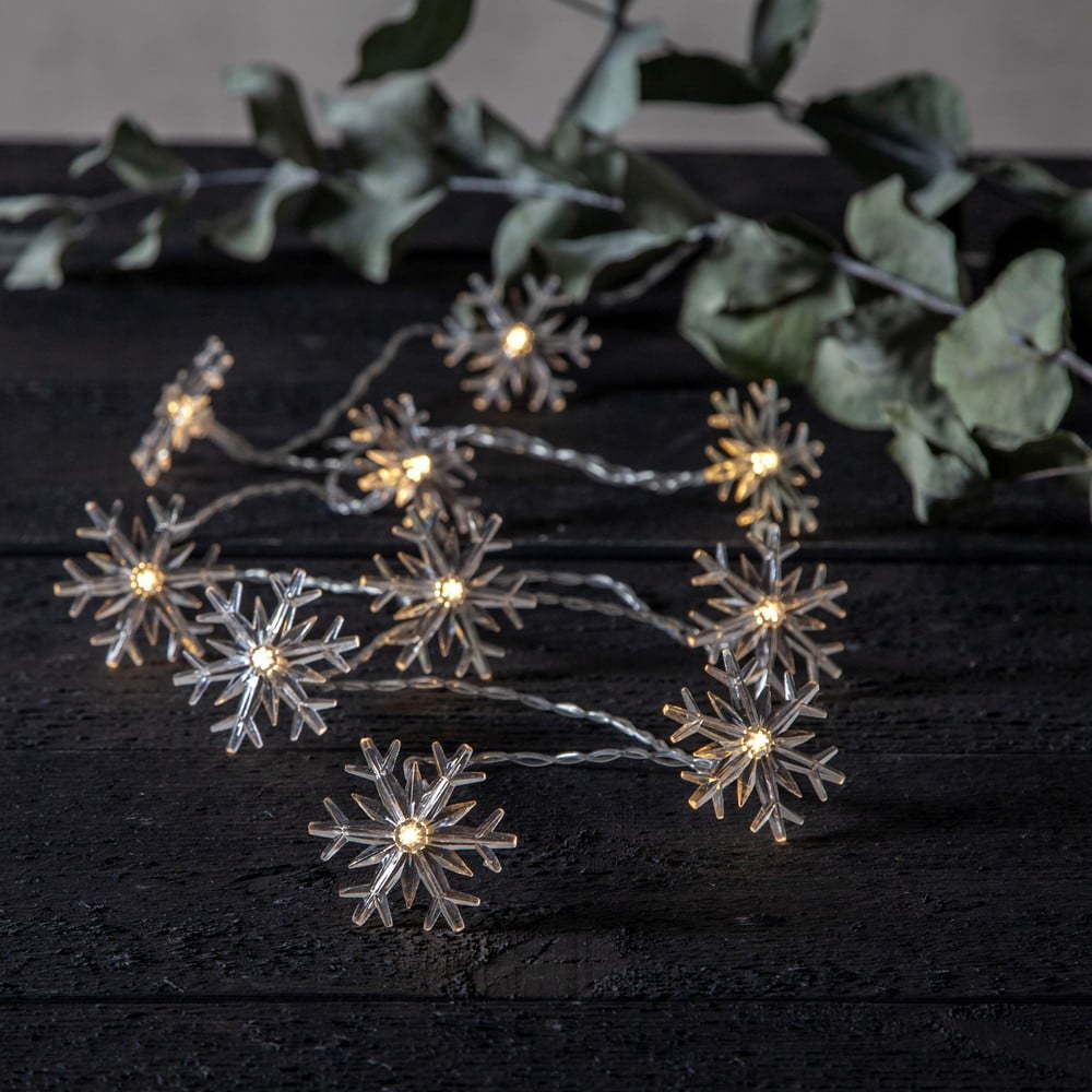 Světelný řetěz s vánočním motivem počet žárovek 10 ks délka 135 cm Izy Snowflakes – Star Trading Star Trading
