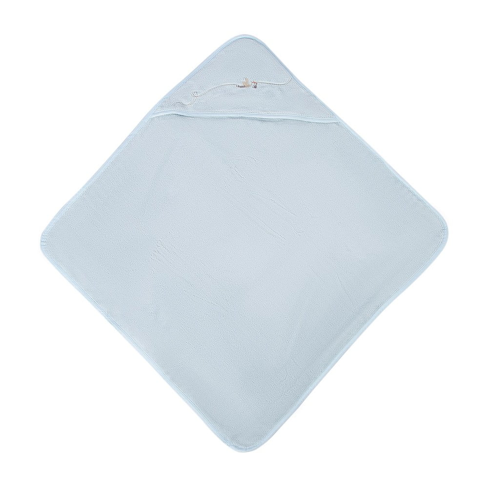 Modrá bavlněná zavinovací dětská deka 75x75 cm Bebemarin – Mijolnir Mijolnir