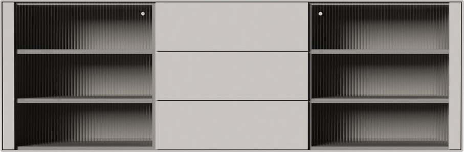 Světle šedá závěsná vitrína 180x79 cm Edge by Hammel – Hammel Furniture Hammel Furniture