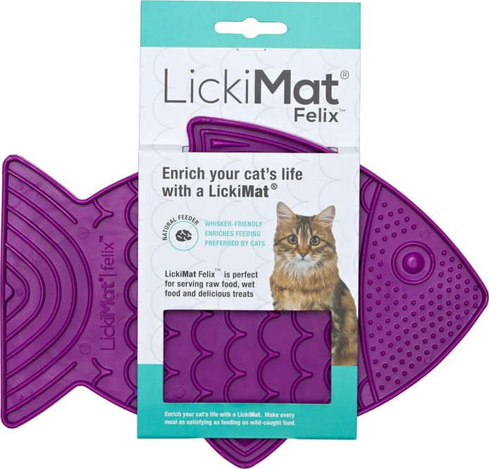 Lízací podložka pro kočky Felix Purple – LickiMat LickiMat