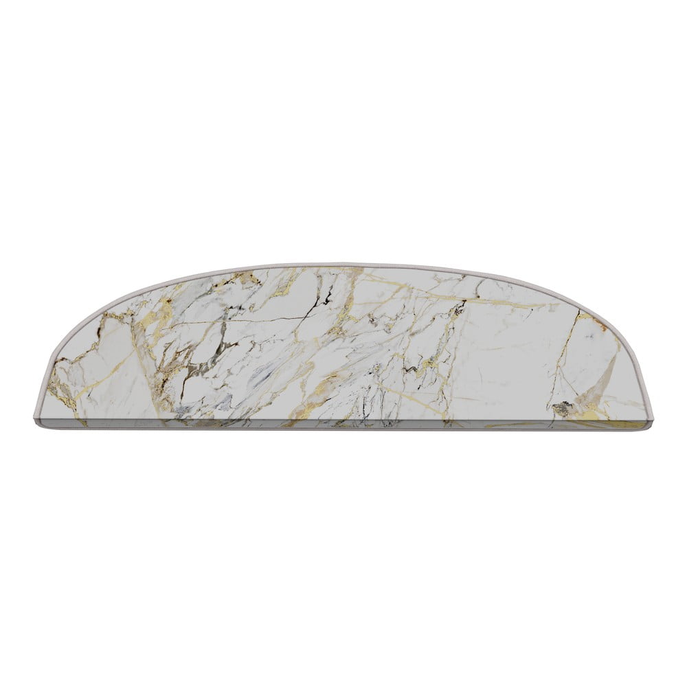 Bílé nášlapy na schody v sadě 16 ks 20x65 cm Marble Art – Vitaus Vitaus