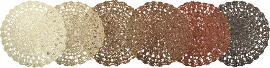 Papírové prostírání 6 ks ø 38 cm Uncinetto – Villa d'Este VDE Tivoli 1996