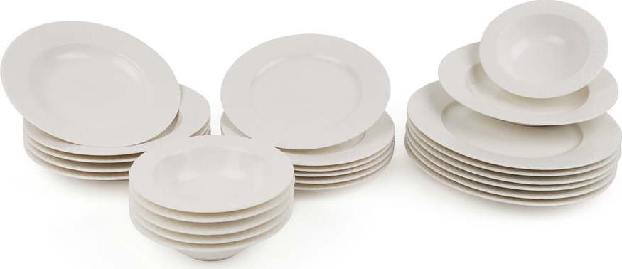 24dílná sada porcelánového nádobí Kutahya Russna Kütahya Porselen