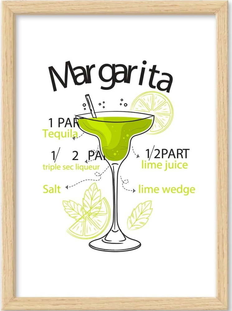 Plakát v rámu 40x55 cm Margarita – Wallity Wallity
