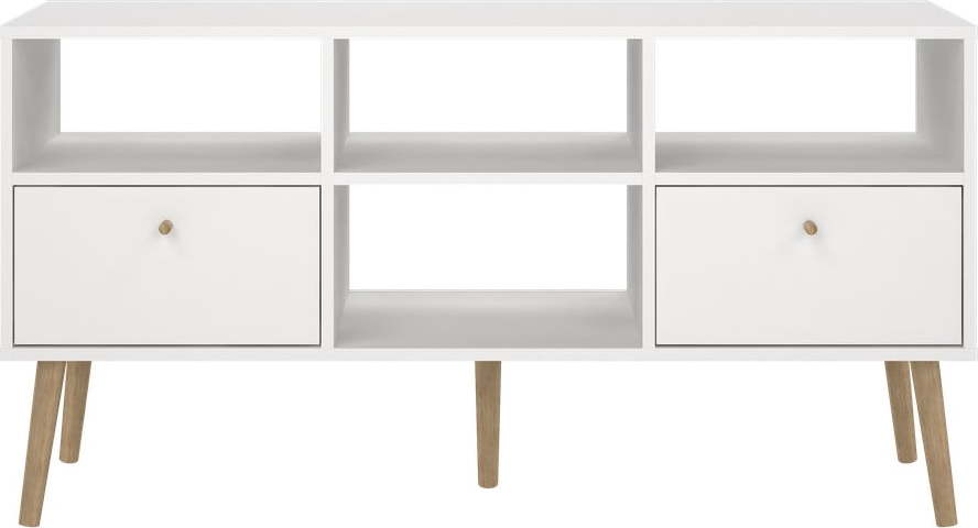 Bílý TV stolek 117x61 cm Bodo – Tvilum Tvilum