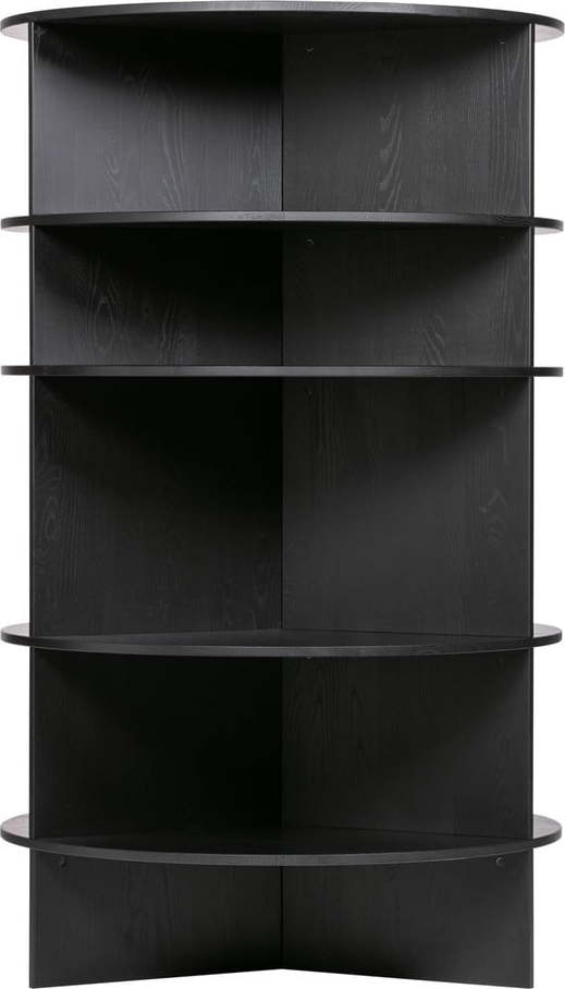 Černá knihovna z jasanového dřeva 100x168 cm Trian – WOOOD WOOOD