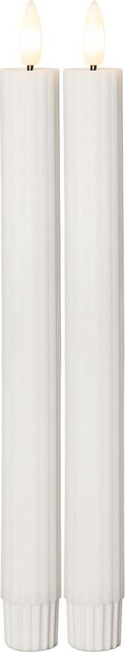 LED svíčky v sadě 2 ks (výška 25 cm) Flamme Stripe – Star Trading Star Trading