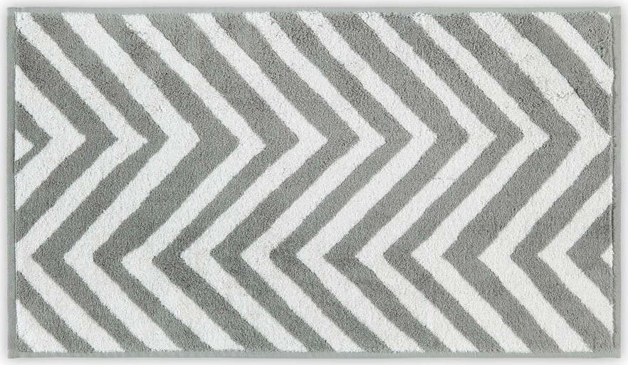 Bílo-šedý bavlněný ručník 33x33 cm Chevron – Foutastic Foutastic