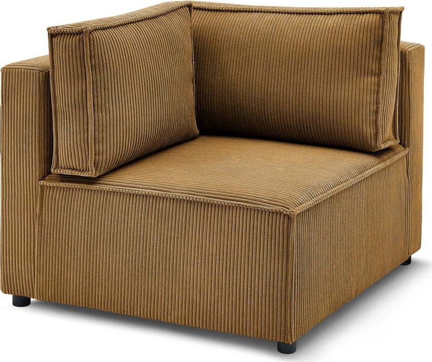 Variabilní manšestrový modul pohovky v hořčicové barvě – Bobochic Paris Bobochic Paris