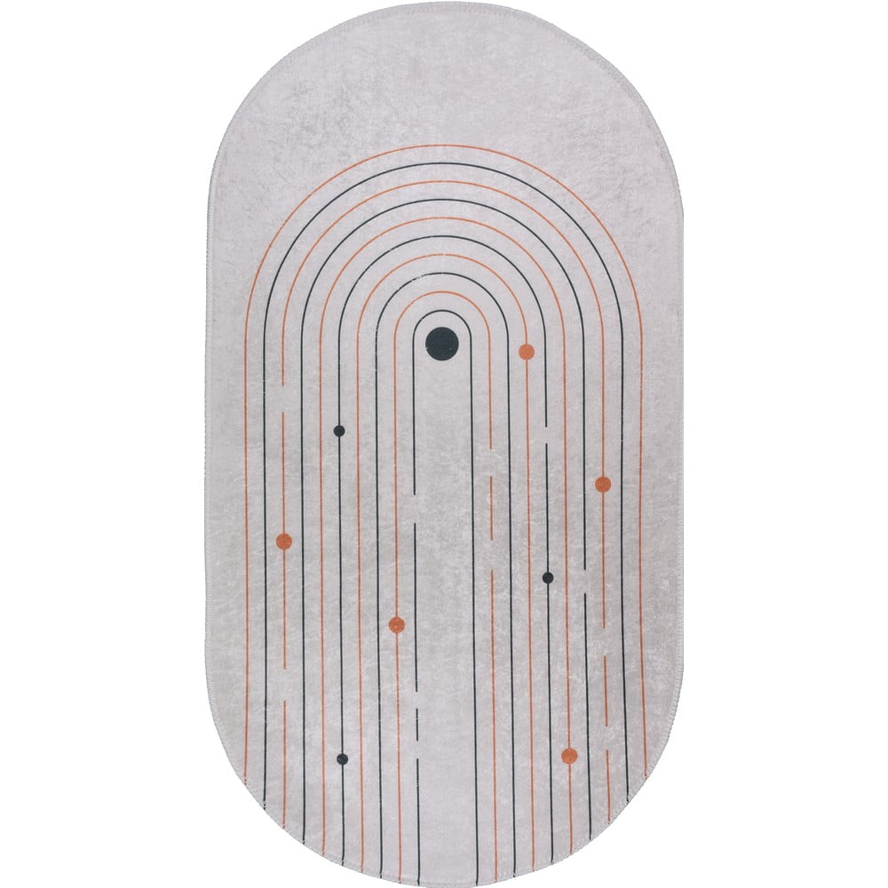 Krémový pratelný koberec 120x180 cm Oval – Vitaus Vitaus