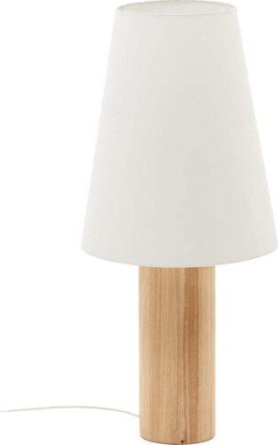 Stojací lampa s textilním stínidlem v bílo-přírodní barvě (výška 110 cm) Marga – Kave Home Kave Home