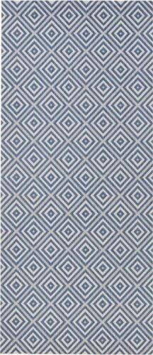 Modrý venkovní koberec NORTHRUGS Karo