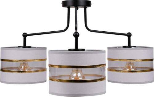 Bílé stropní svítidlo s textilním stínidlem ø 20 cm Andy – Candellux Lighting Candellux Lighting