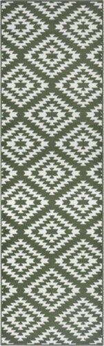Zelený koberec běhoun 300x80 cm Nordic - Hanse Home Hanse Home