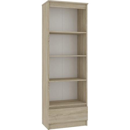 Regál R 60cm CLP 1 zásuvka 3 poličky dub sonoma Akord
