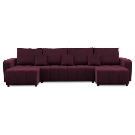 Rohová rozkládací sedací souprava U Modena I Švestka Signal-nabytek