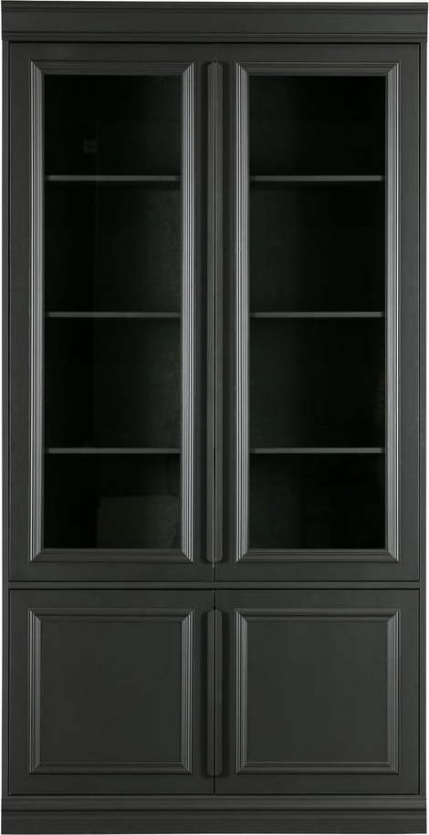 Černá vitrína z borovicového dřeva 110x215 cm Organize – BePureHome BePureHome