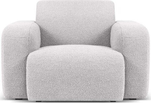 Světle šedé křeslo z textilie bouclé Molino – Micadoni Home Micadoni Home