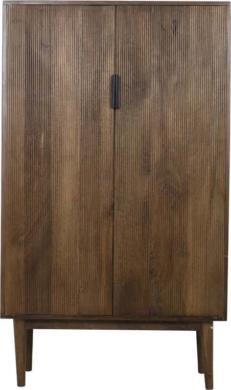 Tmavě hnědá skříňka z masivního dřeva 100x170 cm Bitika – Light & Living Light & Living