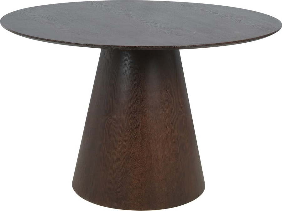 Kulatý jídelní stůl s deskou v dekoru ořechového dřeva ø 120 cm Bolton – House Nordic House Nordic