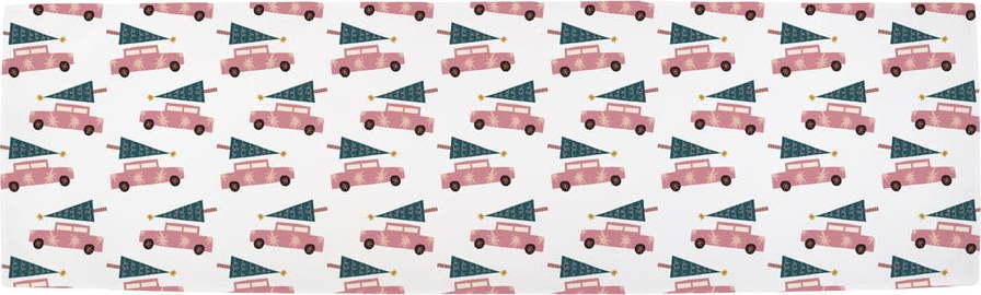 Bavlněný běhoun na stůl s vánočním motivem 40x140 cm Christmas Ride – Butter Kings Butter Kings