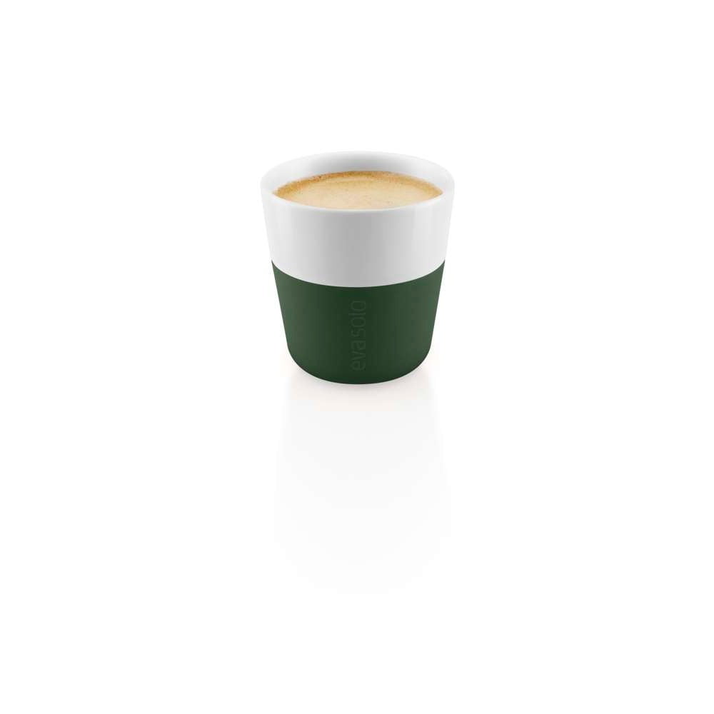 Zeleno-bílé porcelánové šálky na espresso v sadě 2 ks 80 ml – Eva Solo eva solo