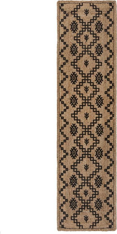 Jutový běhoun v přírodní barvě 60x230 cm Rowen – Flair Rugs Flair Rugs