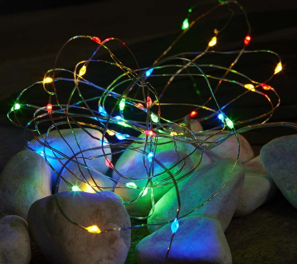 Barevný světelný LED řetěz Star Trading Dew Drops