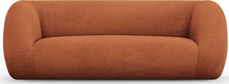 Oranžová pohovka z textilie bouclé 210 cm Essen – Cosmopolitan Design Cosmopolitan design
