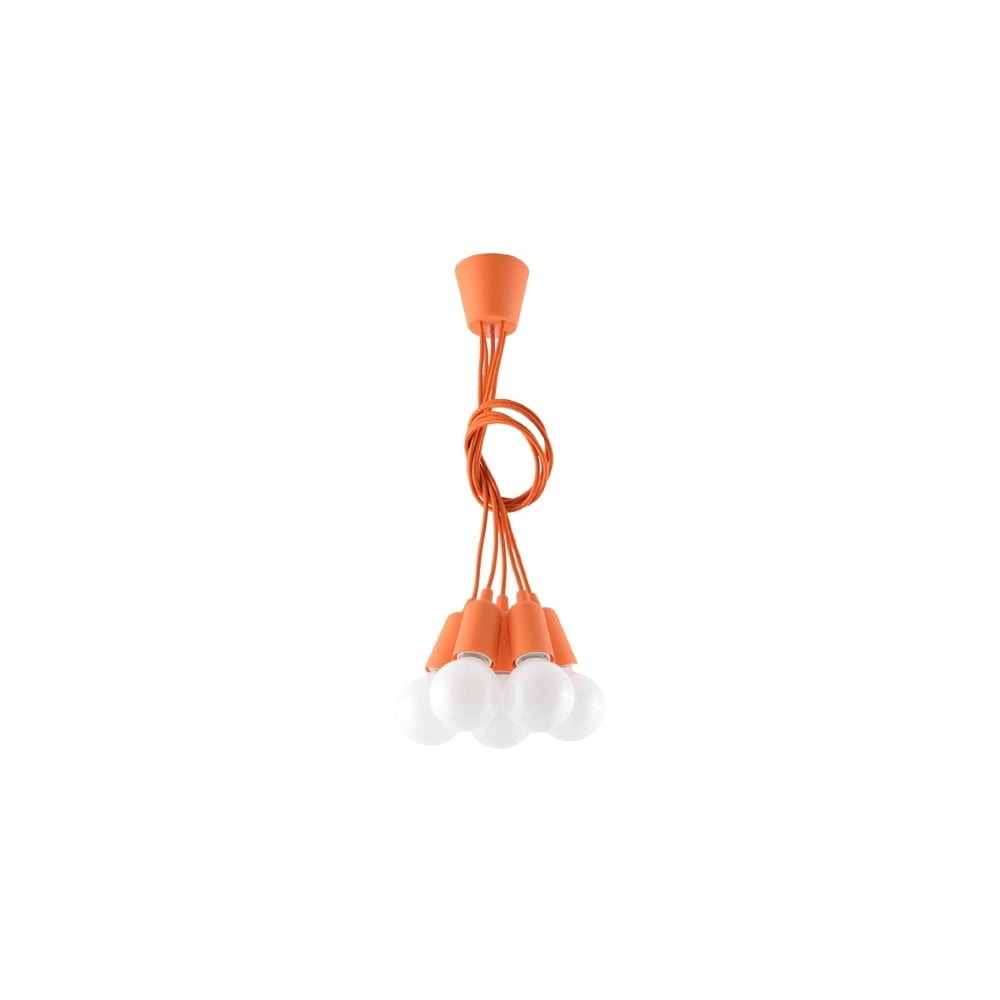Oranžové závěsné svítidlo ø 25 cm Rene – Nice Lamps Nice Lamps