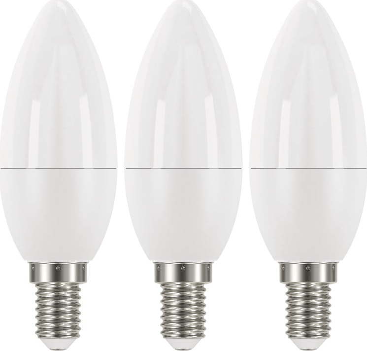 Teplé LED žárovky v sadě 3 ks E14