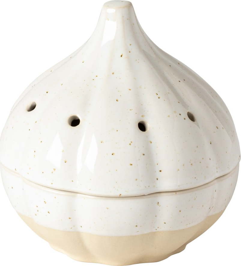 Bílá kameninová nádoba na česnek Casafina Fattoria Casafina