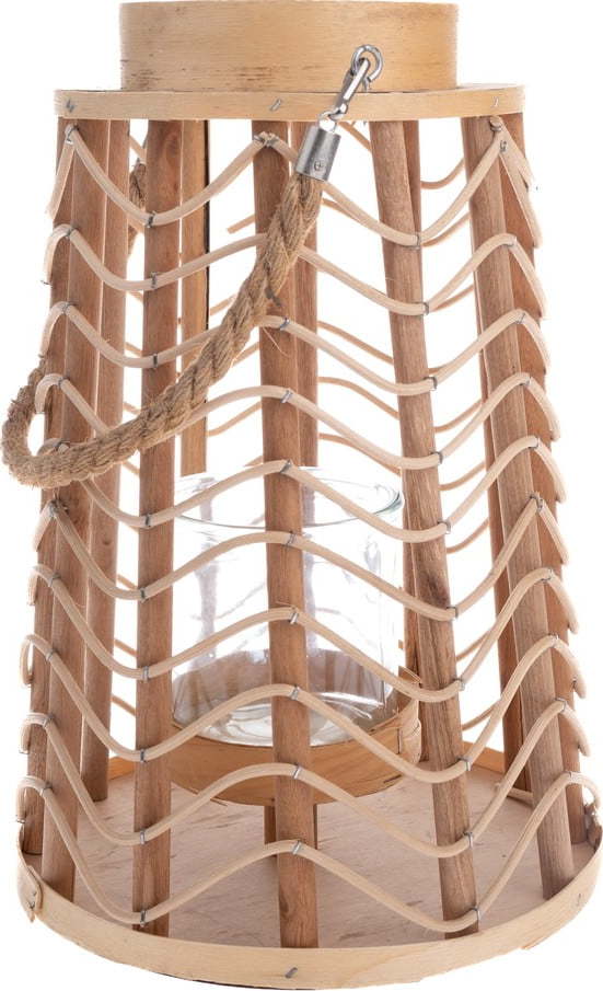 Dřevěná lucerna (výška 34 cm) – Dakls Dakls