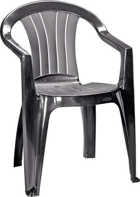 Tmavě šedá plastová zahradní židle Sicilia – Keter Keter