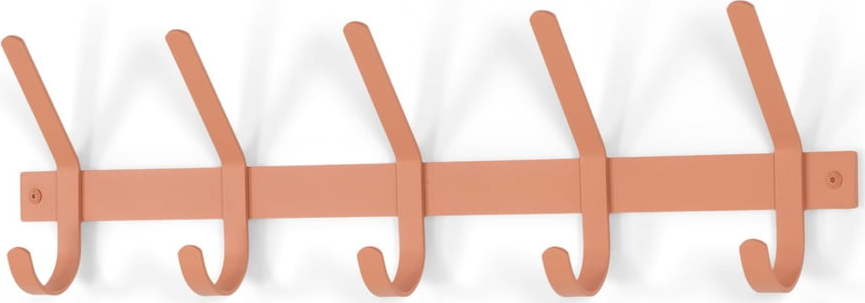 Kovový nástěnný věšák v lososové barvě Dexter – Spinder Design Spinder Design