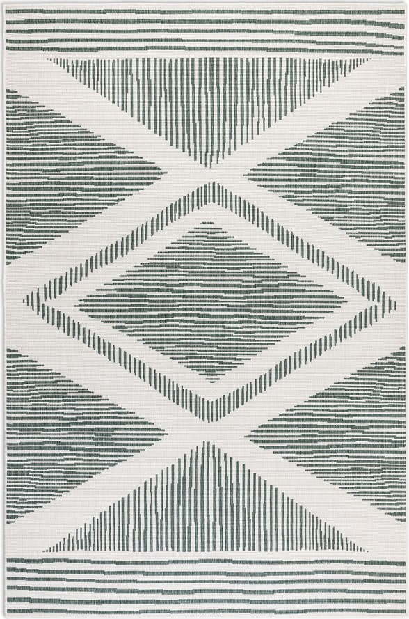 Krémovo-zelený venkovní koberec 80x150 cm Gemini – Elle Decoration Elle Decoration