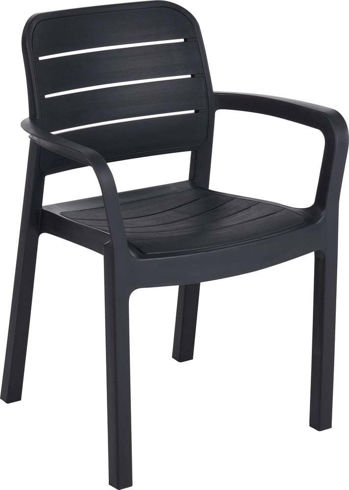 Tmavě šedá plastová zahradní židle Tisara – Keter Keter