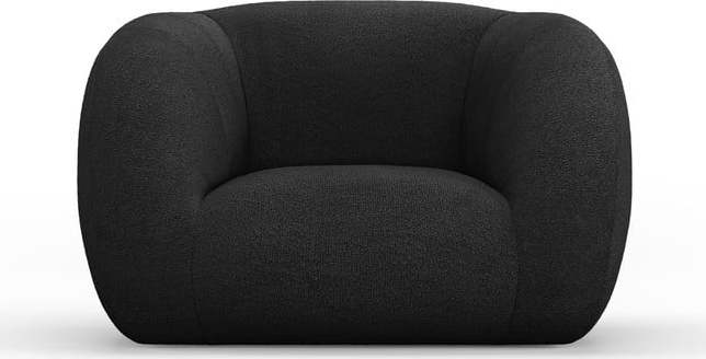 Tmavě šedé křeslo z textilie bouclé Essen – Cosmopolitan Design Cosmopolitan design