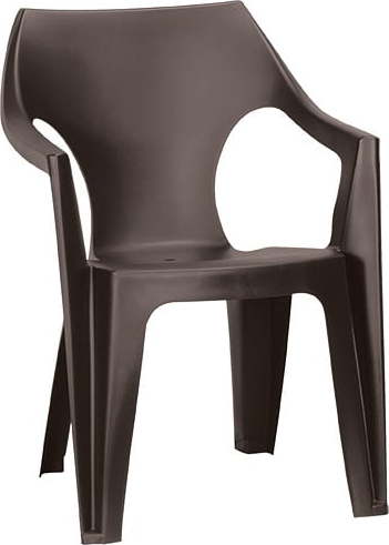 Hnědá plastová zahradní židle Dante – Keter Keter