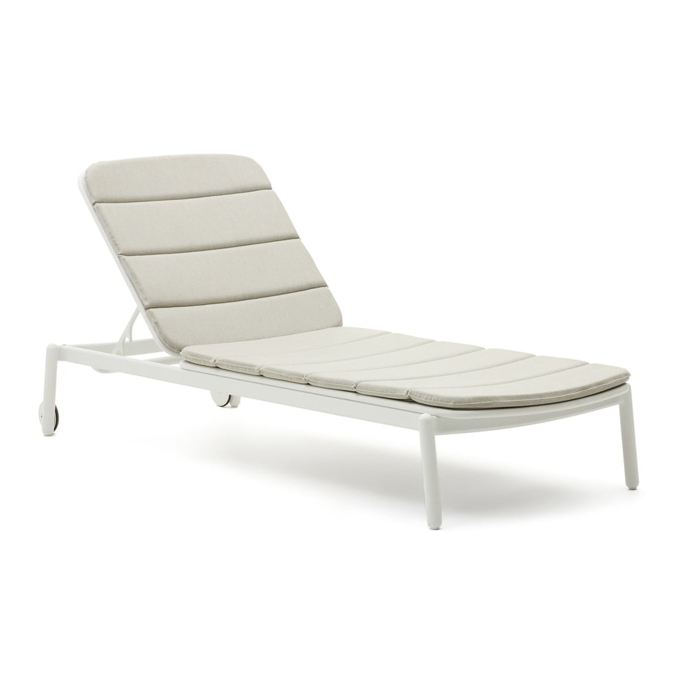 Bílé kovové zahradní lehátko Marcona – Kave Home Kave Home