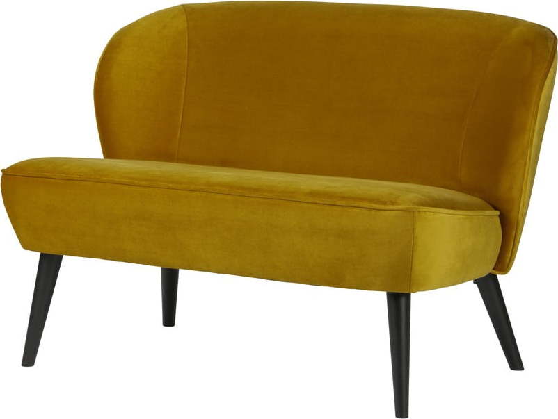 Hořčicově žlutá dvoumístná pohovka WOOOD Sara WOOOD