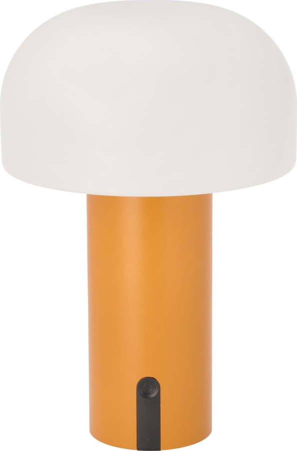 Bílá/oranžová LED stolní lampa (výška 22