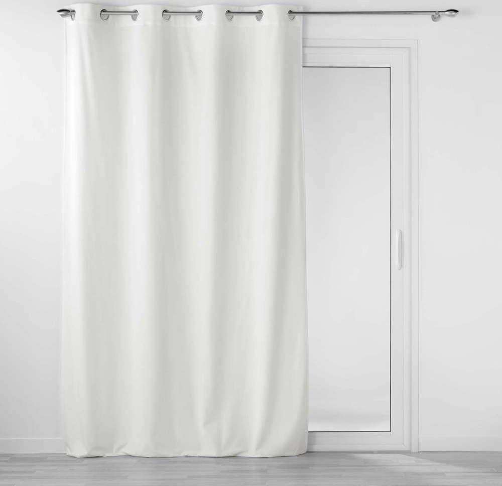 Bílý sametový závěs 140x260 cm Velouriane – douceur d'intérieur Douceur d intérieur