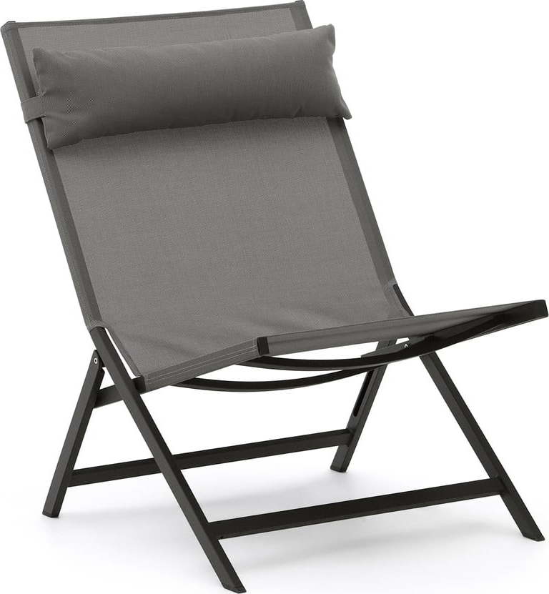 Šedé kovové zahradní křeslo Canutells – Kave Home Kave Home